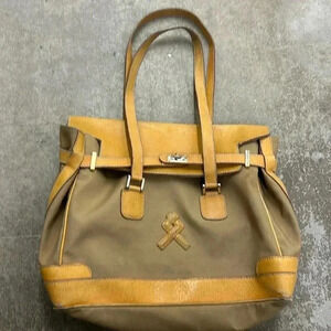 Lancel  gold hardware bag